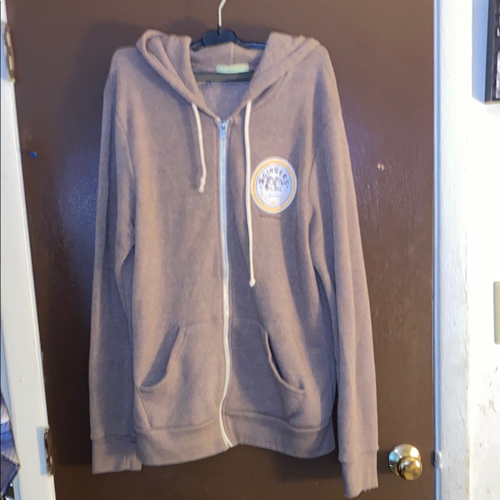 💋 Unisex alternative earth brown zip up hoodie